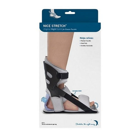 Brownmed, Plantar Fasciitis Night Splint with Ice Pack Nice Stretch Original with Polar Ice Large Buckle / Hoo, 1 Count