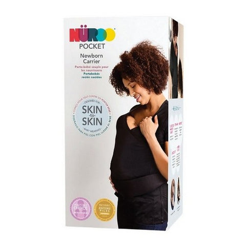 Brownmed, Baby Carrier Shirt NuRoo Pocket X-Small / Small Black Short Sleeve Female, 1 Count