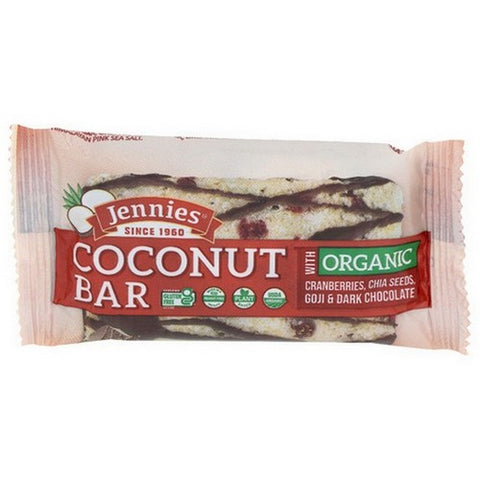 Jennies, Organic Goji Moji Raw Coconut Bar, 1.5 Oz(Case Of 12)