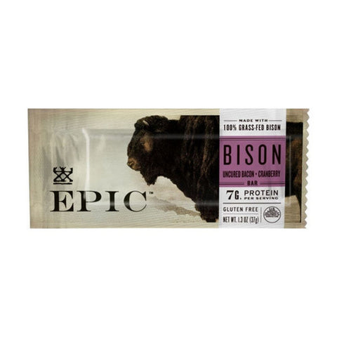 Epic Provisions, Bison Bacon Cranberry Bar, 1.3 Oz(Case Of 12)