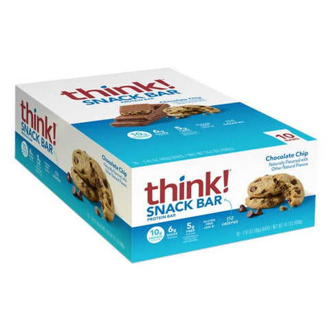 Think Thin, Chocolate Chip Protein Bar, 1.41 Oz(Case Of 10)