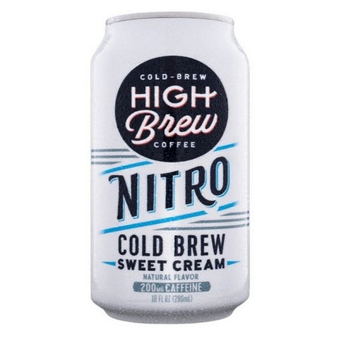 High Brew, Nitro Sweet Cream Cold Brew Coffee, 10 Oz(Case Of 12)