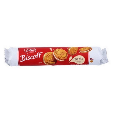 Biscoff, Sandwich Cookies Vanilla Cream, 5.29 Oz(Case Of 9)