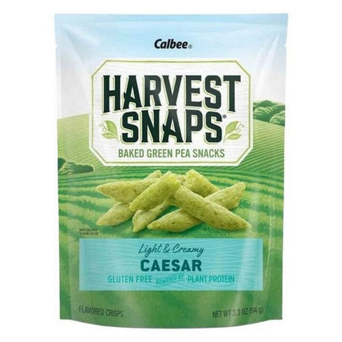 Calbee Harvest Snaps, Caesar Snapea Crisps, 3.3 Oz(Case Of 12)