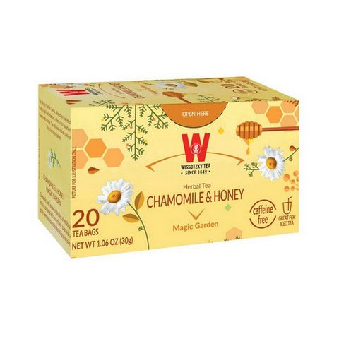 Wissotzky, Chamomile And Honey Tea, 20 Bags(Case Of 6)