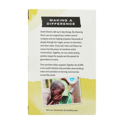 Numi Tea, Yuzu Bancha Bright Japanese Green Tea, 16 Bags(Case Of 6)