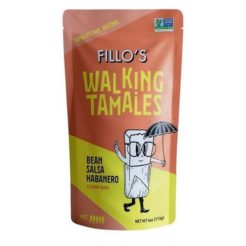 Fillos, Walking Tamales Bean Salsa Habanero, 4 Oz(Case Of 7)