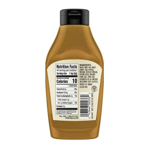 Maille, Mustard Hot Honey Dijon Squeeze Bottle, 9.4 Oz(Case Of 6)