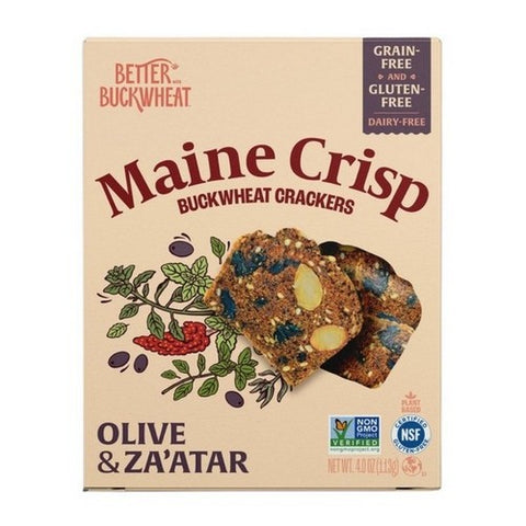 Maine Crisp, Olive And Zaatar Crisps, 4 Oz(Case Of 10)