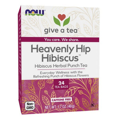 Now Foods, Heavenly Hip Hibiscus Tea Bags, 24 Bags