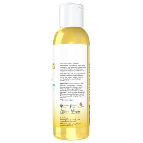 Now Foods, Soothing Baby Oil-Fragrance Free  4 Oz, 4 Oz