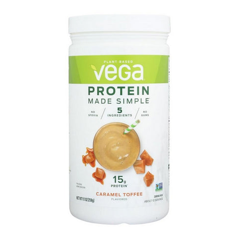 Vega, Vegan Protein Powder Caramel Toffee, 9.1 Oz