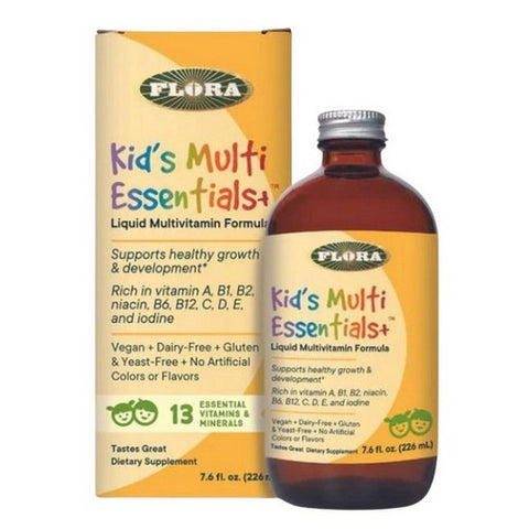 Flora, Kids Multi Essentials Liquid Healthy Growth And Development, 7.6 Oz