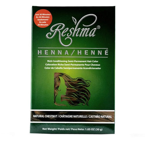 Reshma Beauty, Natural Chestnut Semi Permanent Hair Color, 1.05 Oz