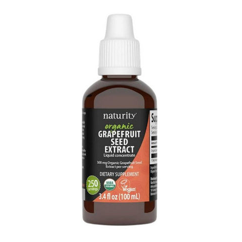 Organic Grapefruit Seed Liquid Extract 3.4 Oz by Naturity