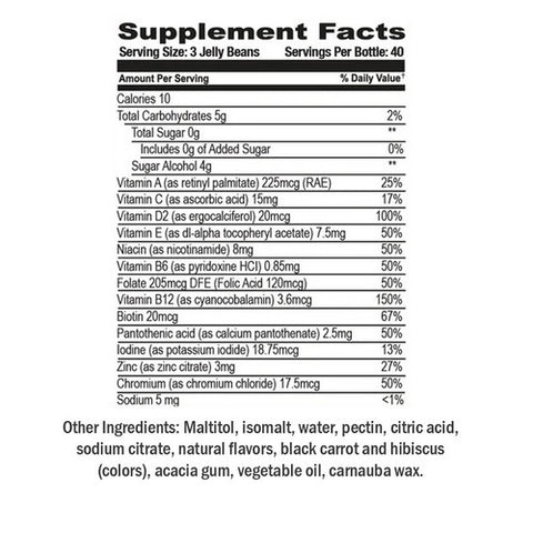 Human Beanz, Multivitamin Sugar Free Berry Blast, 120 Count