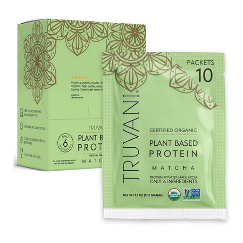 Truvani, Organic Plant Protein Matcha, 11 Oz