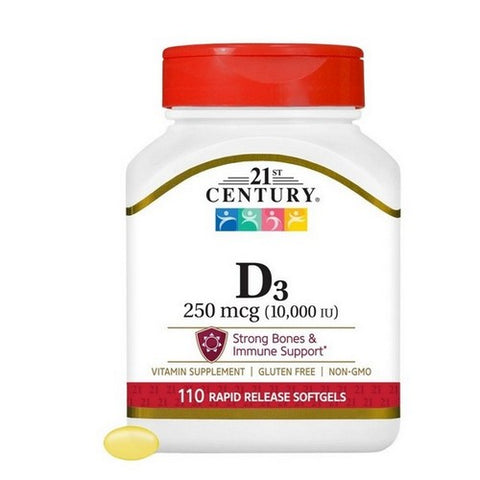 21st Century, Vitamin 400 IU, 250 Mcg, 110 Softgels