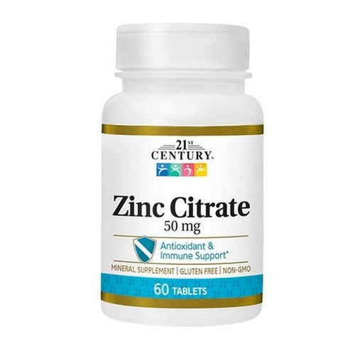 21st Century, Zinc Citrate, 50 Mg, 60 Tabs