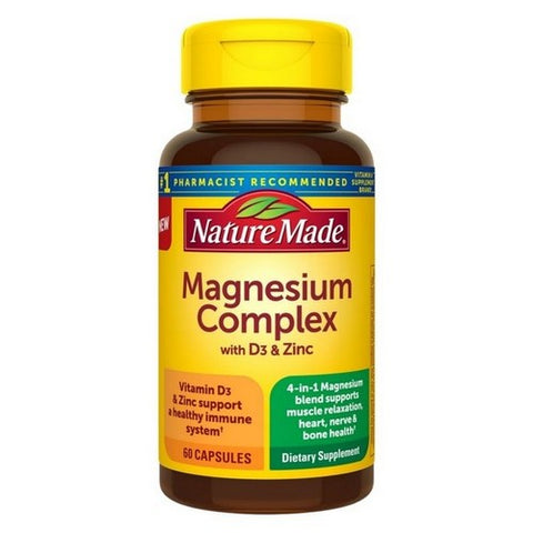 Magnesium Complex With D3 And Zinc 60 Caps by Nature Made