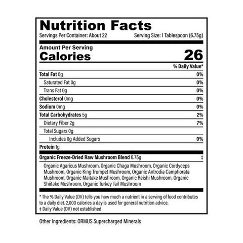 Global Healing Center, Organic Mushroom Blend, 270 Grams