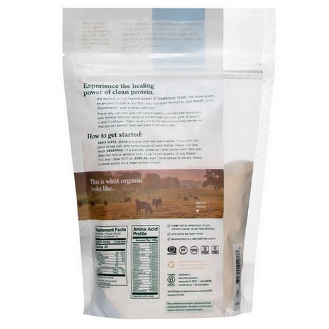 Natural Force, Organic Bone Broth Protein Powder Unflavored, 10.8 Oz