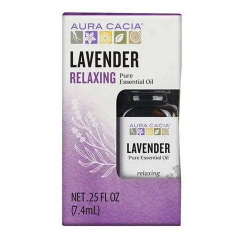 Aura Cacia, Essential Oil Lavender Boxed, 0.25 Oz
