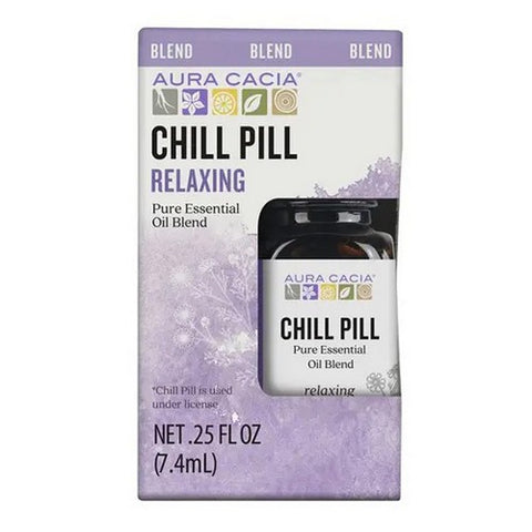 Aura Cacia, Essential Oil Chill Pill Blend Boxed, 0.25 Oz