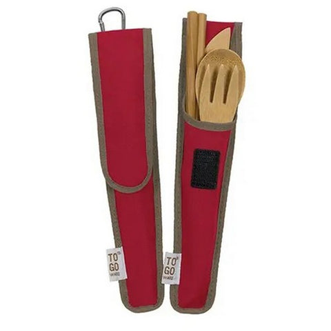 To-Go Ware, Cayenne Red Reusable Repeat Bamboo Utensil, 1 Count