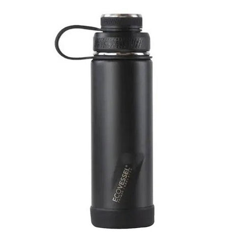 EcoVessel, Black Shadow Breeze Boulder Water Bottle, 20 Oz