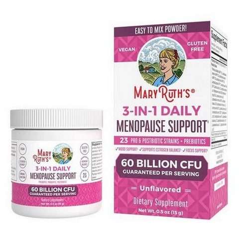 MaryRuth's, 3-in-1 Daily Menopause Support Powder Unflavored, 0.5 oz