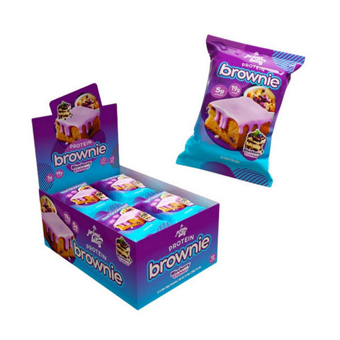 Protein Brownies Glazed Blueberry Cobbler 12 Count by Shameless Snacks