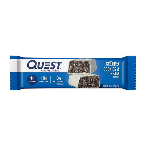 Hero Protein Bar Crispy Cookies And Cream 12 Count by Pure Protein