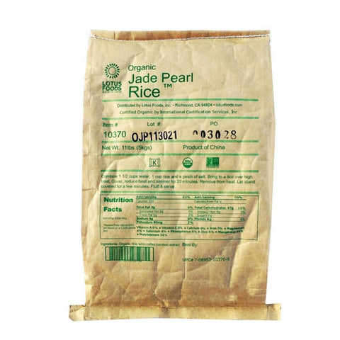 Lotus Foods, Lotus Foods Organic Jade Pearl Rice, 11 Lbs