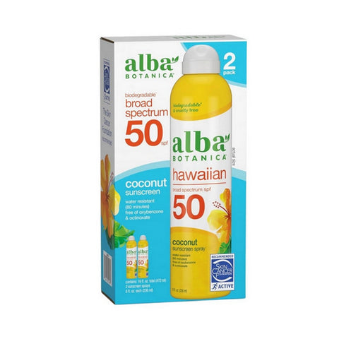 Alba Botanica, Alba Bontanica Sunscreen Coconut SPF 50 Spray, 16 Oz