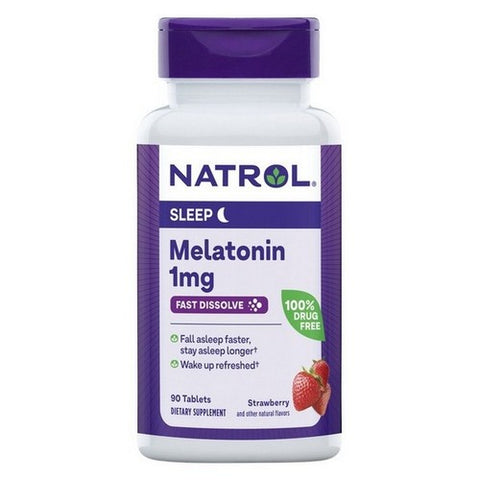 Natrol, Melatonin Fast Dissolve, 1 Mg, 90 Count