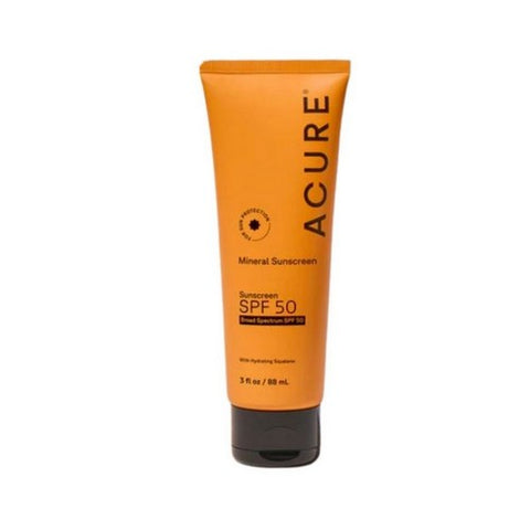 Acure, Sunscreen Mineral SPF 50, 3 Oz