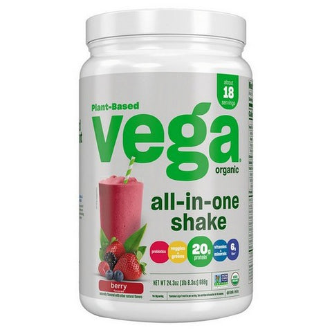 Vega, One Organic All In One Shake Berry, 24.3 Oz