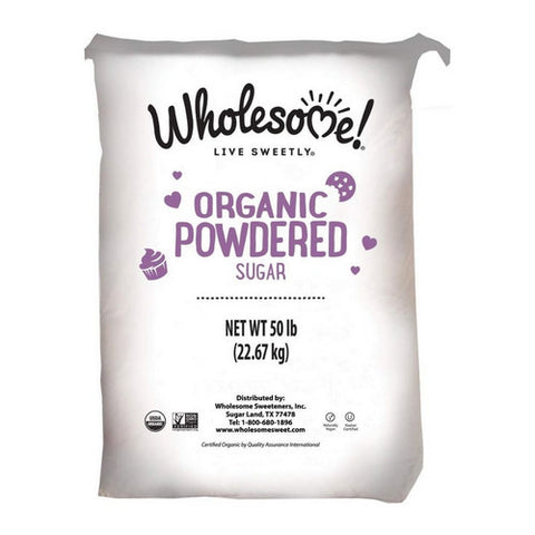 Wholesome, Wholesome Organic Powdered Sugar, 50 Lbs