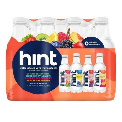 Hint, Hint Smashup Variety Pack Enhanced Water, 16 Oz (12 Count)