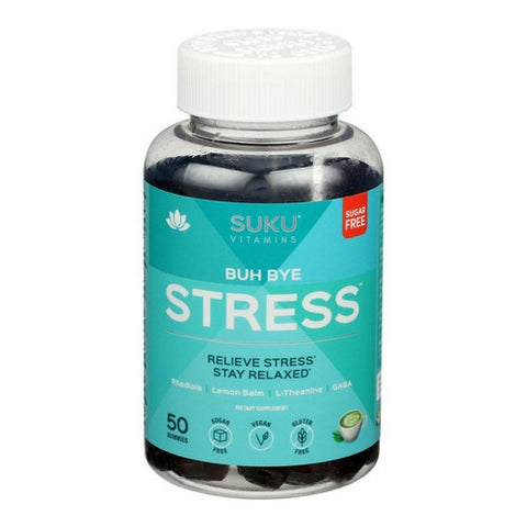 SUKU Vitamins, Buh Bye Stress Gummies, 50 Count