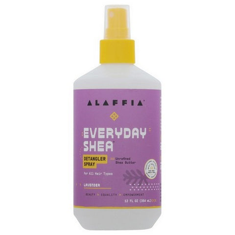Alaffia, Everyday Shea Lavender Detangler Spray, 12 Oz