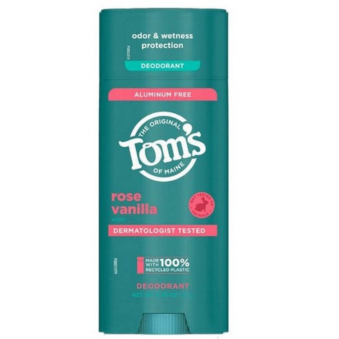 Tom's Of Maine, Rose Vanilla Deodorant, 3.25 Oz