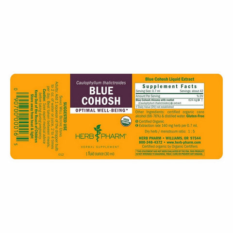 Herb Pharm, Blue Cohosh, 1 Oz