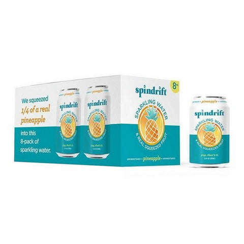 Spindrift, Sparkling Water Pineapple, 12 Oz x 8 (Case Of 3)