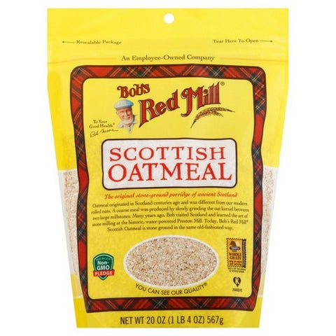 Bobs Red Mill, Whole Grain Scottish Oatmeal, 20 Oz (Case Of 4)