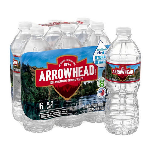 Mountain Spring Water 6 Count (Case of 4) by Arrowhead Water