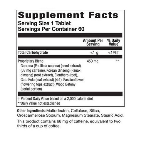 Action Labs, Turbo Charge, 60 Count