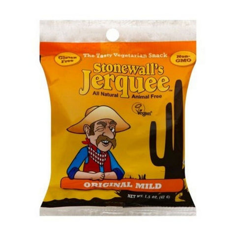Stonewall's Jerquee, Stonewalls Jerquee Original Mild Jerky Vegan, 1.5 Oz (Case of 8)