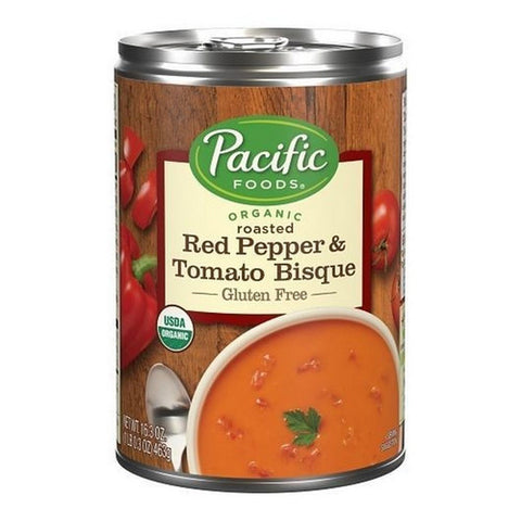 Pacific Foods, Organic Red Pepper And Tomato Bisque Can, 16.3 Oz (Case Of 12)